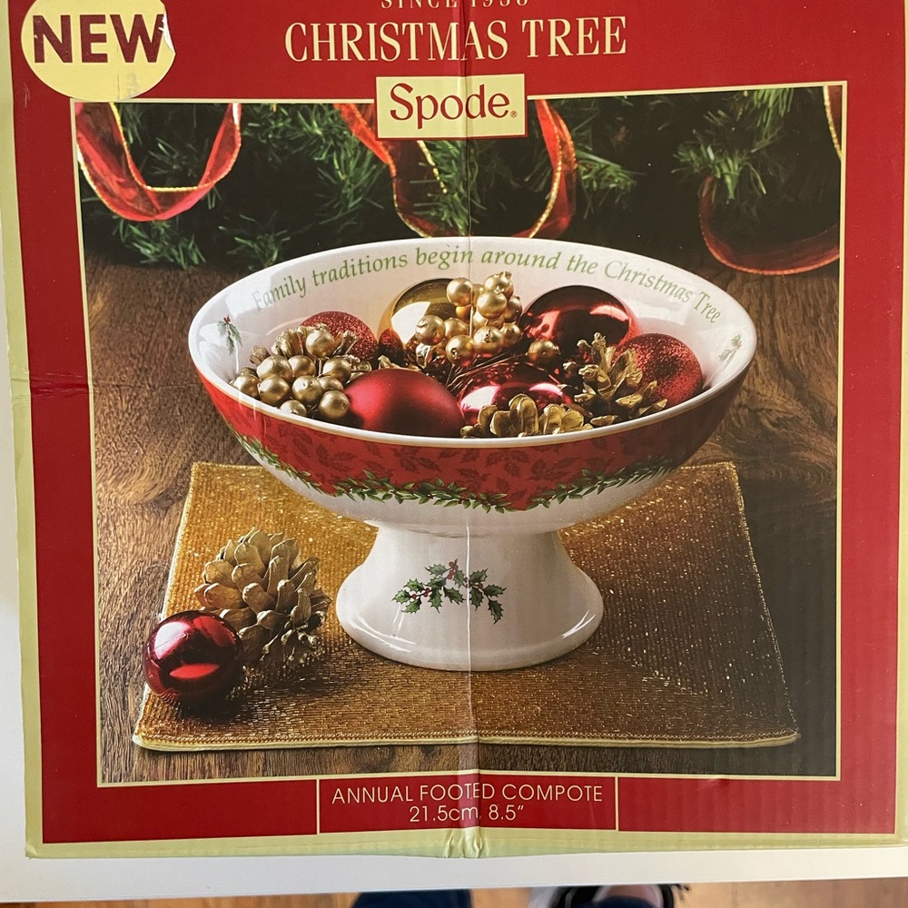 Spode Christmas Tree Annual Footed Compote